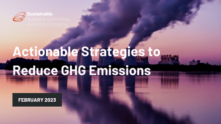 Actionable Strategies to Reduce GHG Emissions