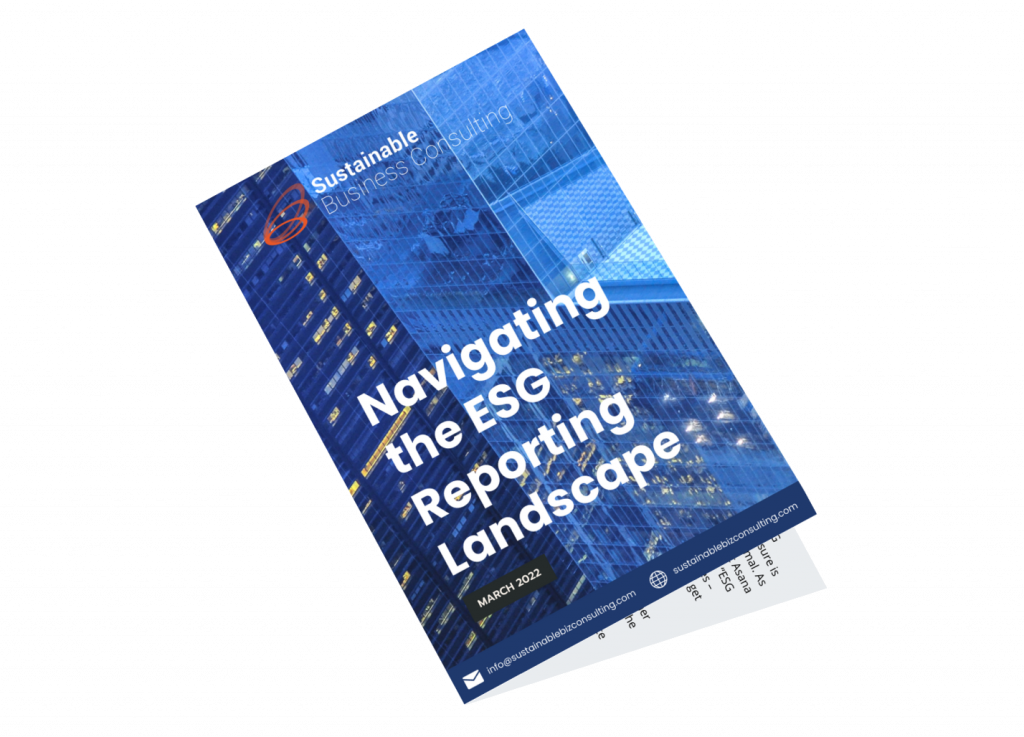 Navigating the ESG Reporting Landscape Cover