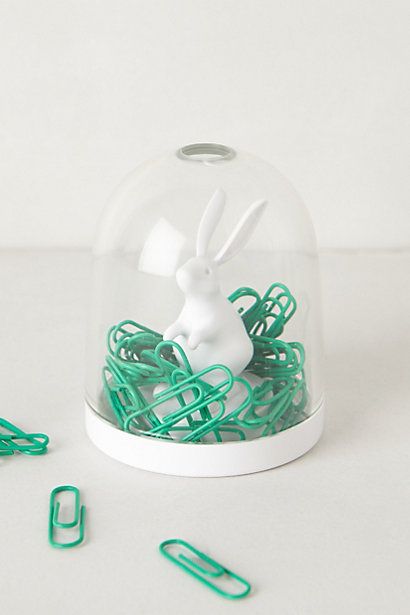 bunny paperclip holder